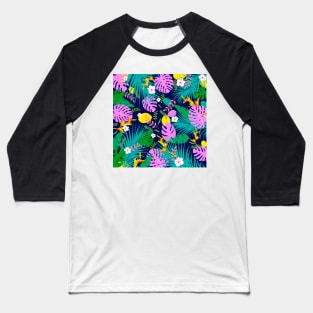 Jungle tropical floral Baseball T-Shirt